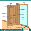 Puertas de alta calidad interior / exterior de madera de la chapa modificada para requisitos particulares